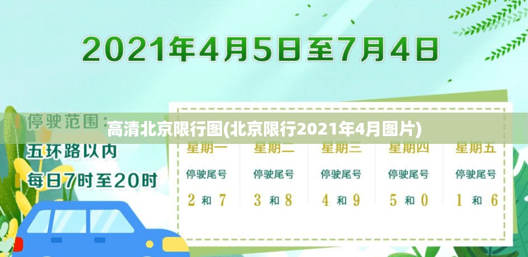 高清北京限行图(北京限行2021年4月图片)