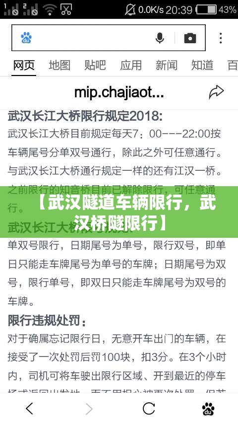 【武汉隧道车辆限行，武汉桥隧限行】