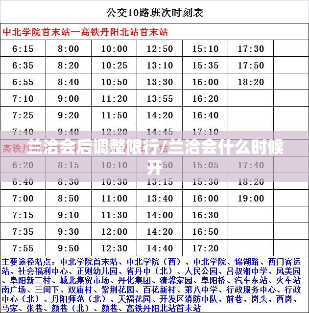 兰洽会后调整限行/兰洽会什么时候开 兰洽会后调整限行/兰洽会什么时候开