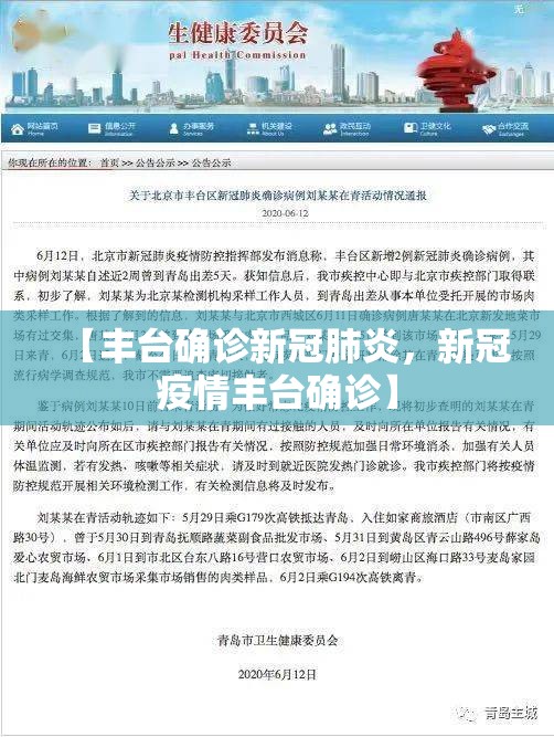 【丰台确诊新冠肺炎，新冠疫情丰台确诊】