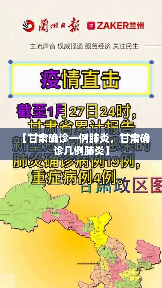 【甘肃确诊一例肺炎，甘肃确诊几例肺炎】