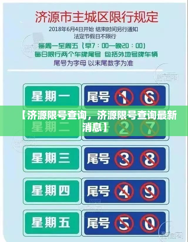 【济源限号查询，济源限号查询最新消息】