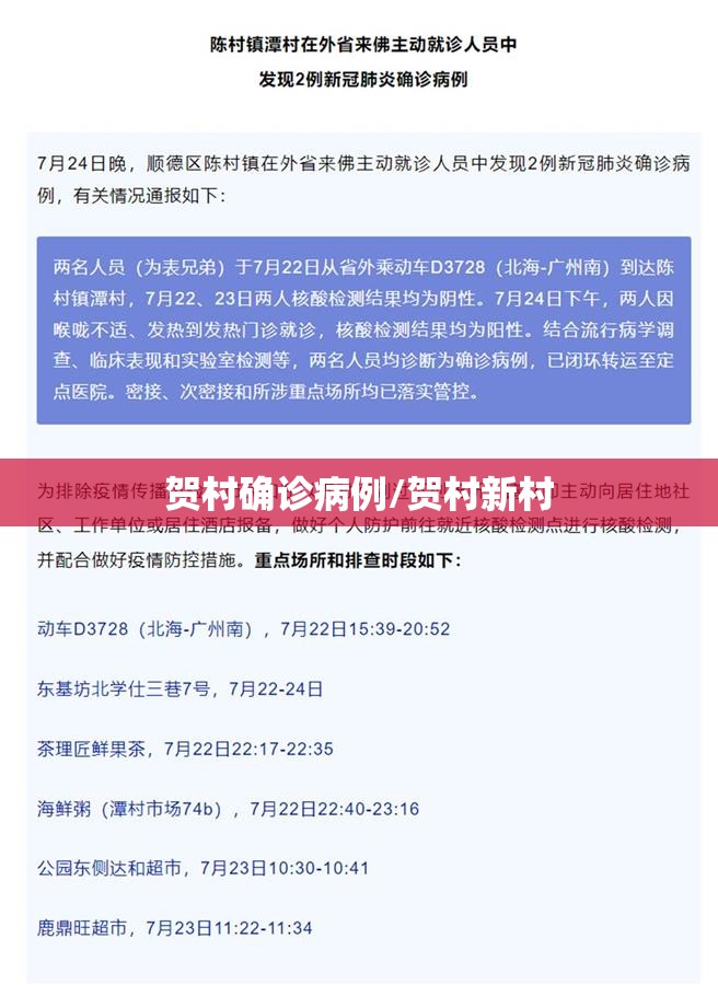 贺村确诊病例/贺村新村