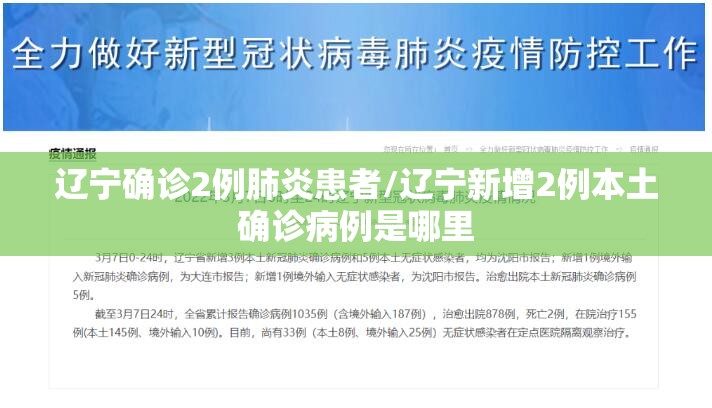 辽宁确诊2例肺炎患者/辽宁新增2例本土确诊病例是哪里