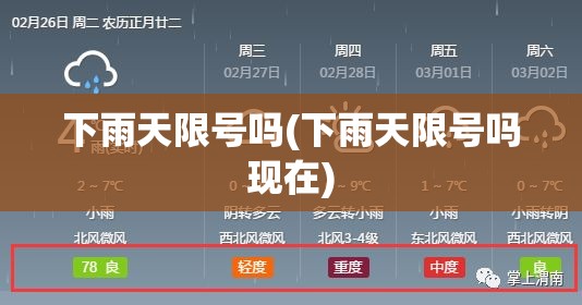 下雨天限号吗(下雨天限号吗现在)
