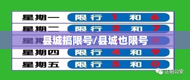 县城搞限号/县城也限号