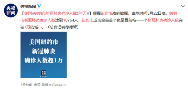 纽约确诊新冠人数(纽约确诊新冠人数多少)