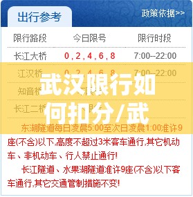 武汉限行如何扣分/武汉限行如何扣分罚款