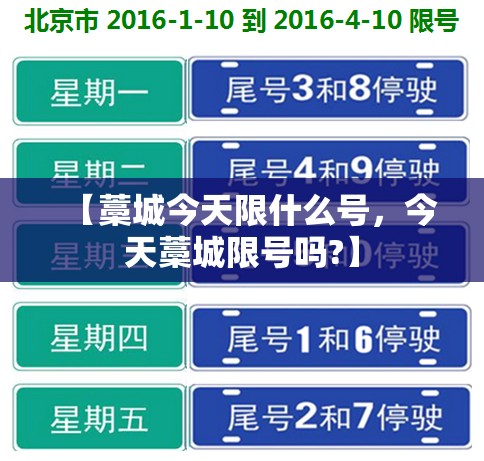 【藁城今天限什么号，今天藁城限号吗?】