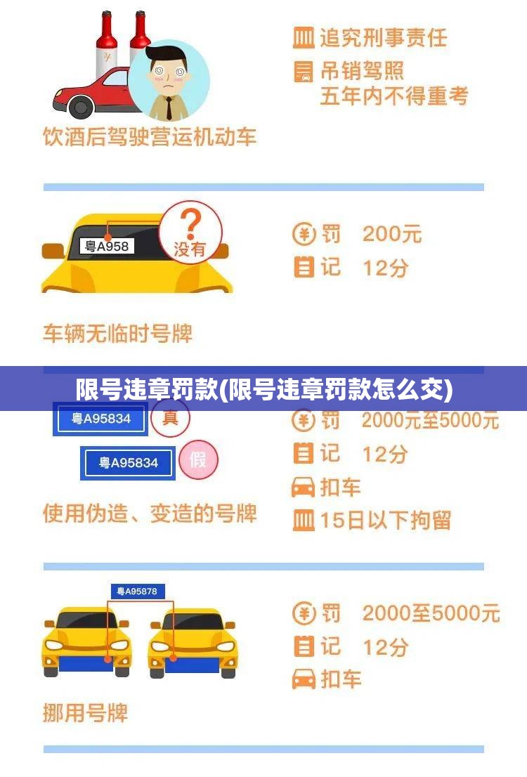 限号违章罚款(限号违章罚款怎么交)